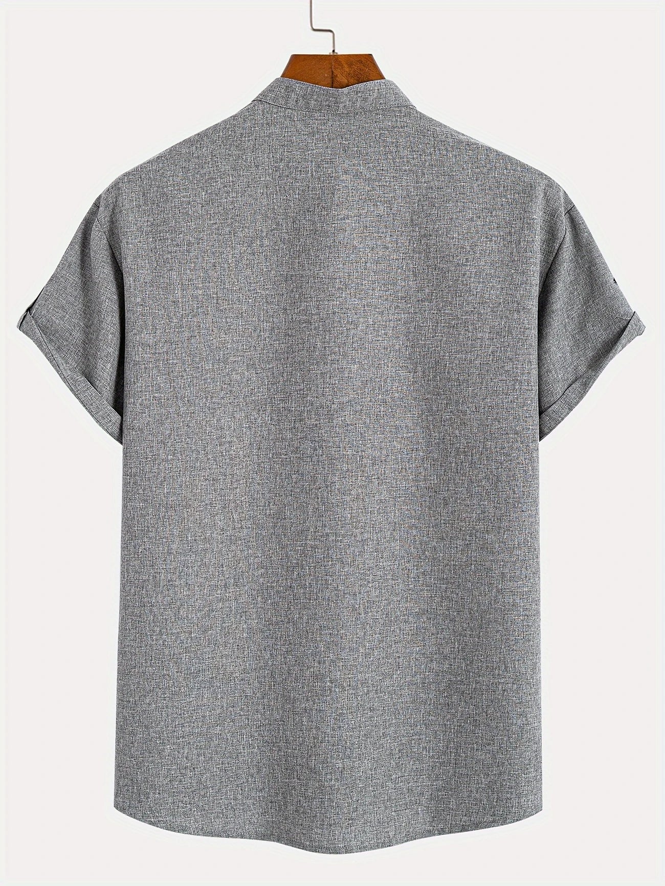Leblanc™ | Camisa elegante de manga corta y cuello alto