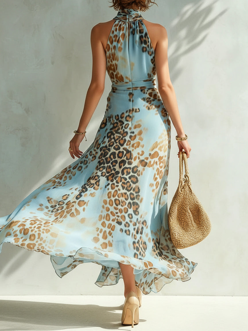 Desirè | Vestido glamuroso con estampado animal