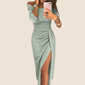 Stella™ Vestido maxi con cuello halter - Elegancia sin esfuerzo