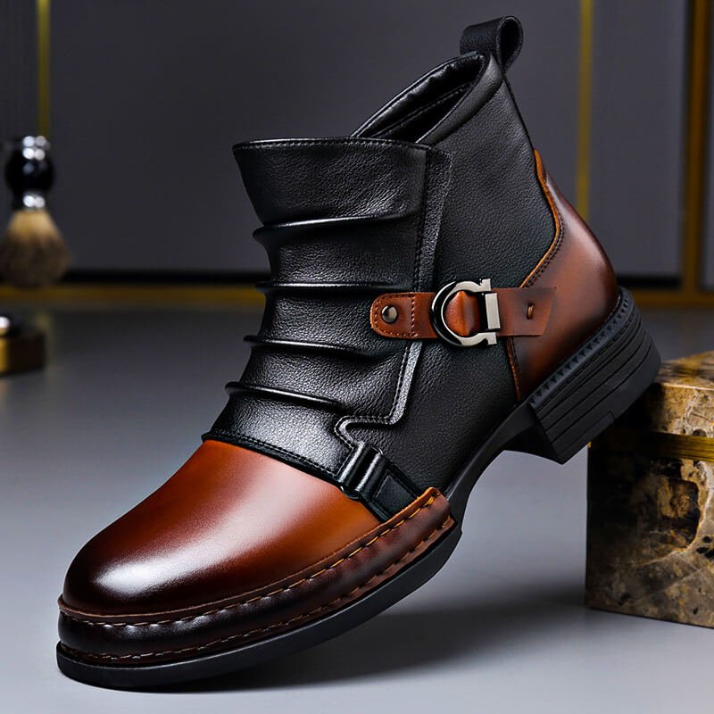 Montmartre | Botas bicolor con hebilla