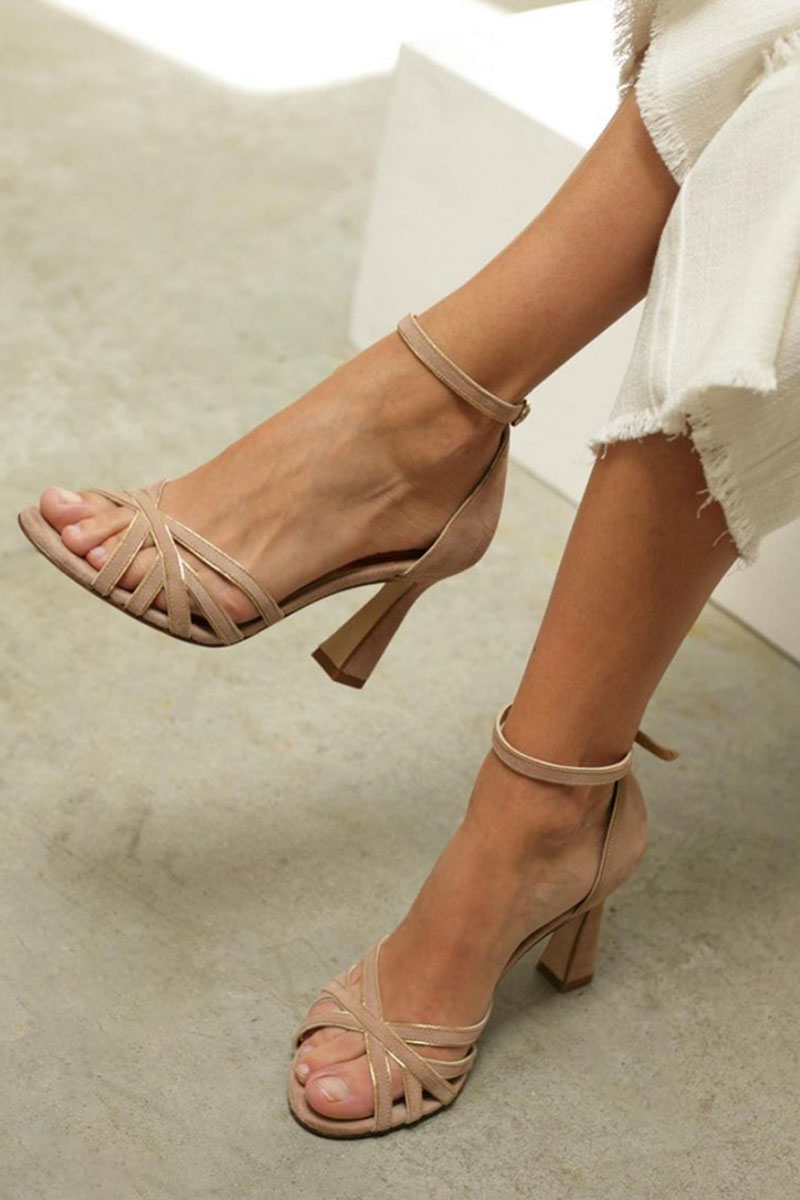 Victoria™ | Tacones Slim de Punta Redonda Patchwork – Diseño Patchwork Exclusivo