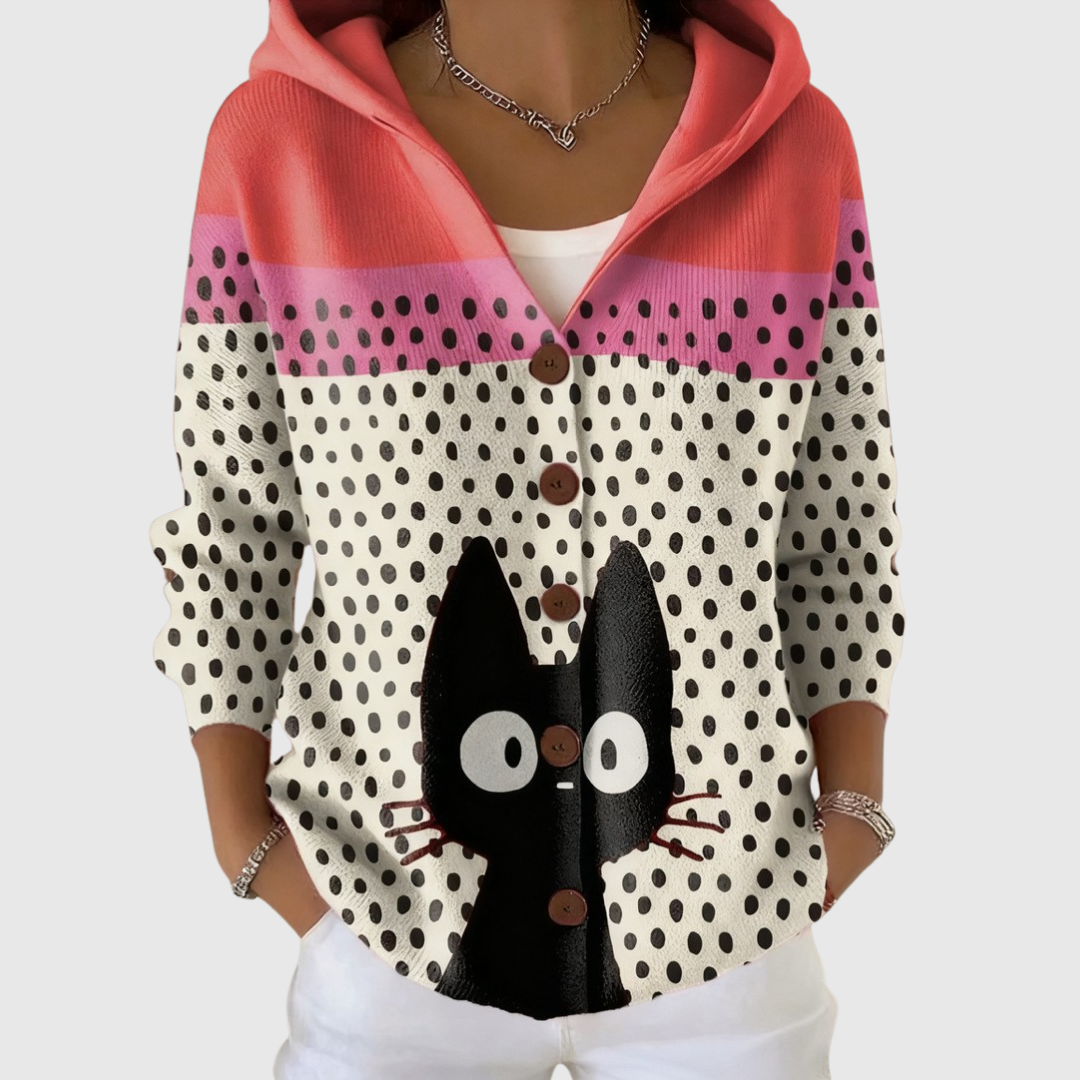 Loreta | Chaqueta de Punto con Capucha