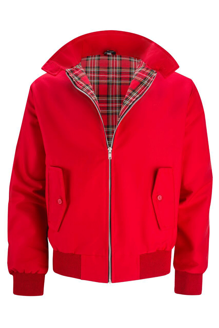 Harryson | Chaqueta Harrington con Forro de Tartán