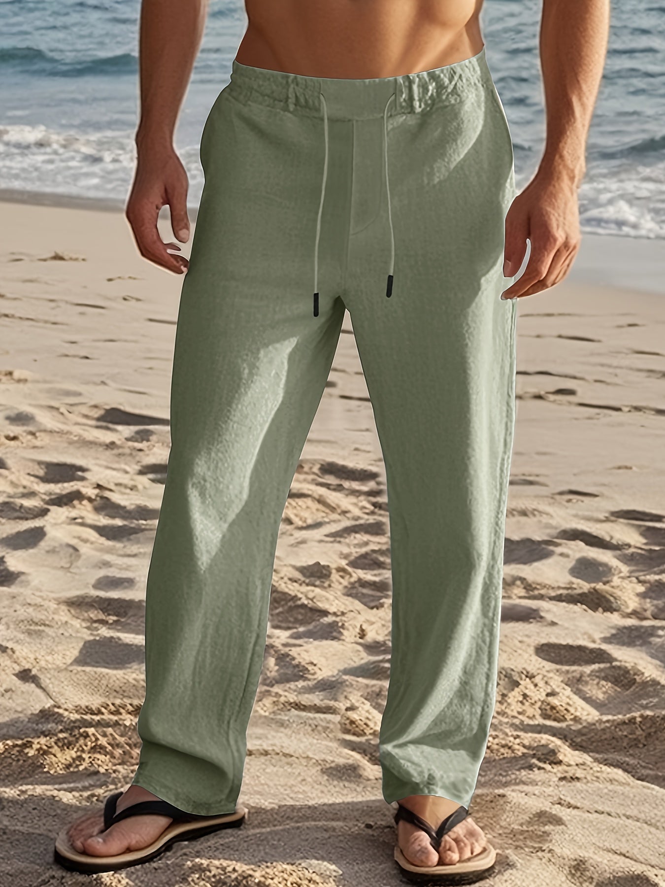 LAURENT MONACO | PANTALÓN DE LINO PARA HOMBRES