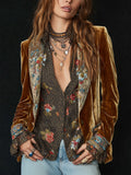 Marcelline | Blazer patchwork con estampado floral vintage