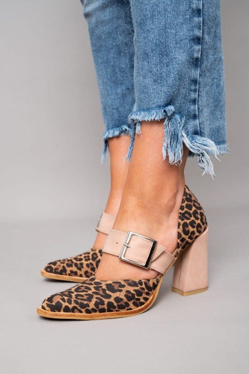 Ilana™ | Tacones de bloque con estampado de leopardo audaz para un efecto wow