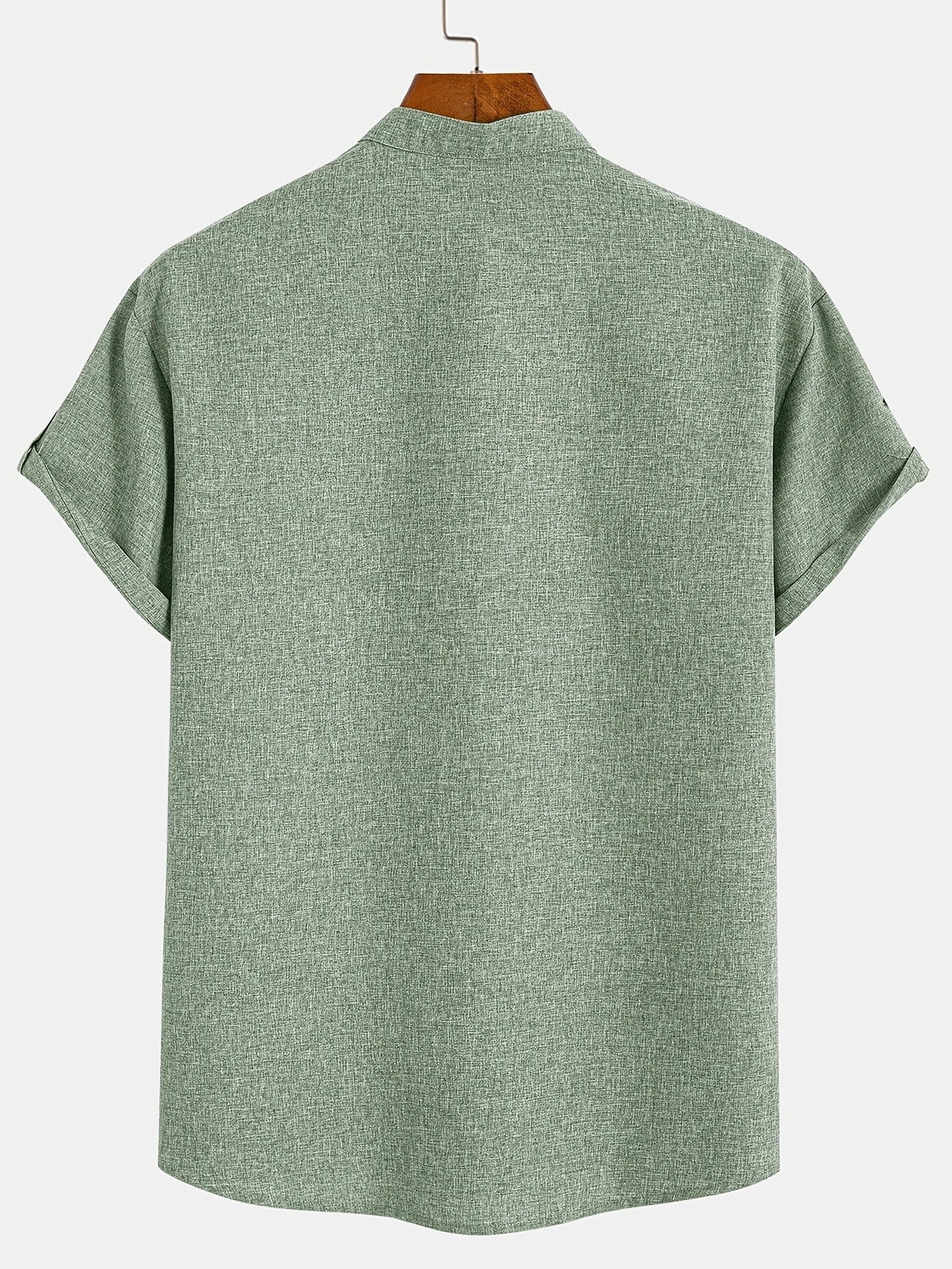Leblanc™ | Camisa elegante de manga corta y cuello alto