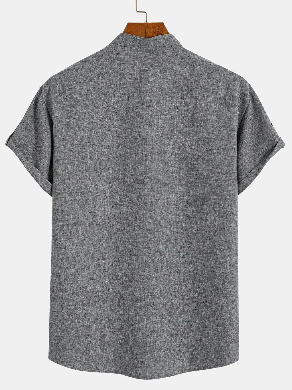 Leblanc™ | Camisa elegante de manga corta y cuello alto