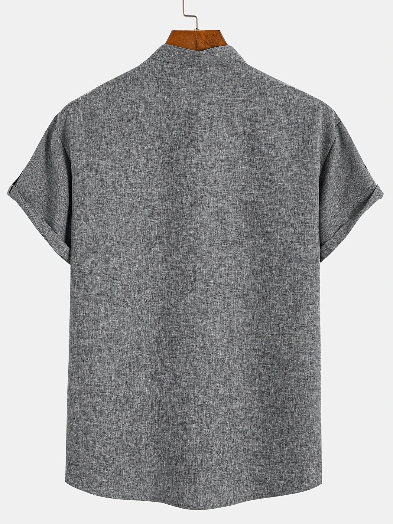 Leblanc™ | Camisa elegante de manga corta y cuello alto