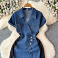 👗 Vestido Vaquero Ajustado para Mujer – Elegancia Casual con Toque Moderno