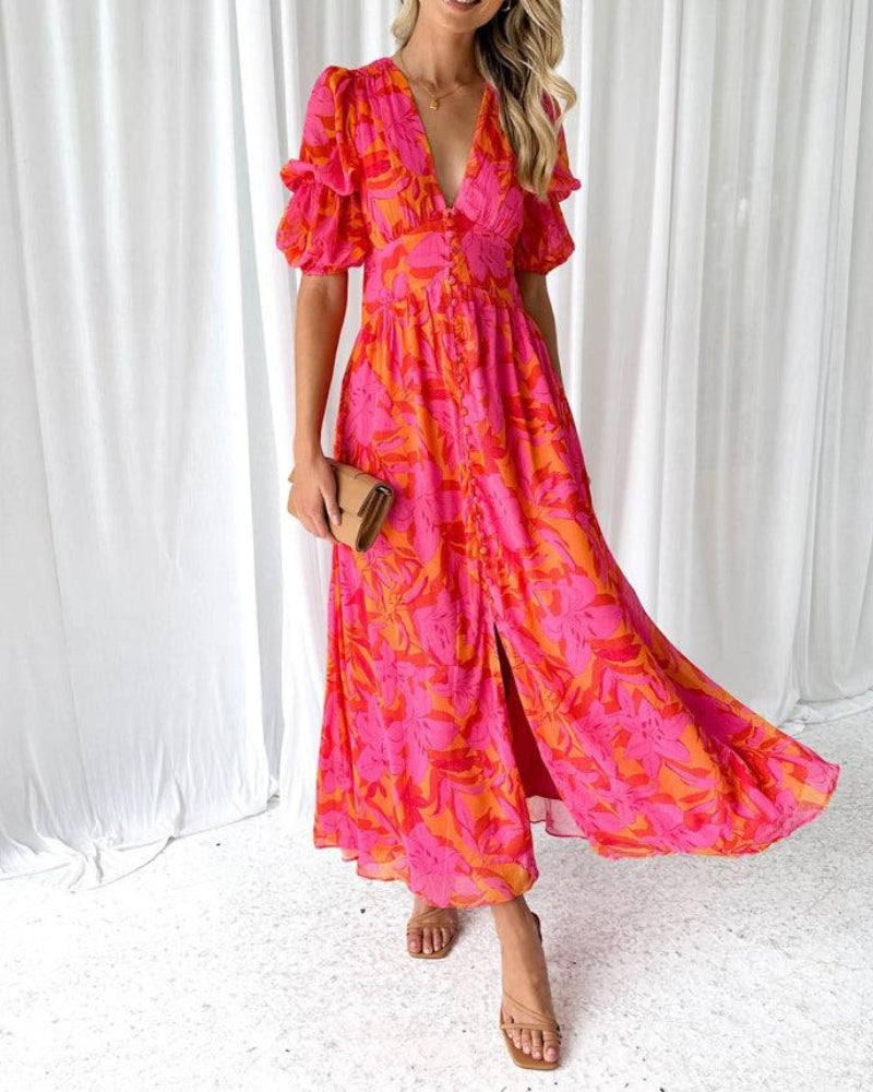 DELACROIX | Vestido Maxi Resplandor Solar (Edición limitada)