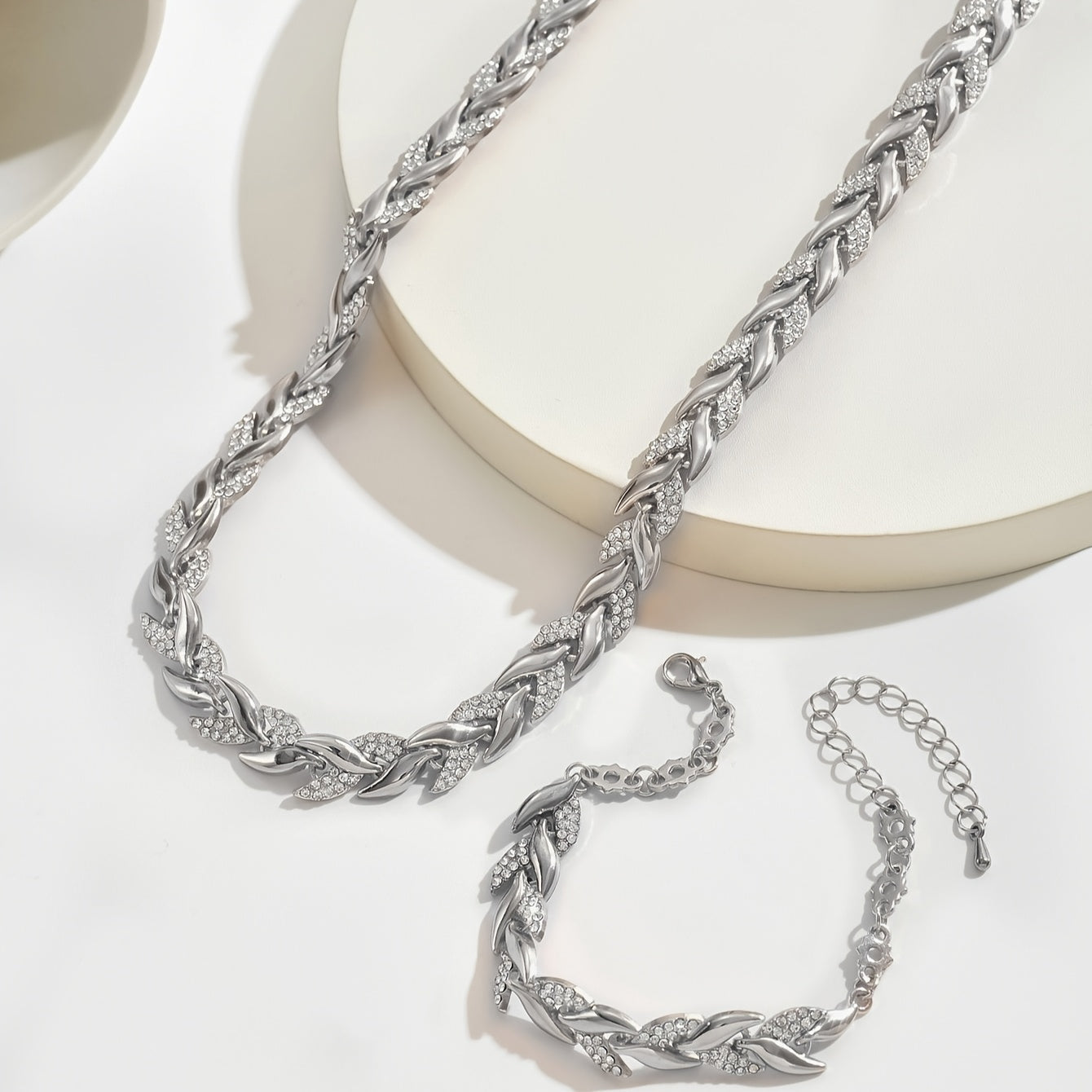 Berta - Set de Joyas de Espiga con Cristales