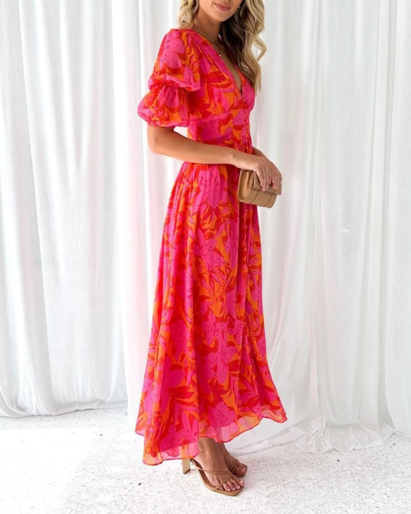 DELACROIX | Vestido Maxi Resplandor Solar (Edición limitada)
