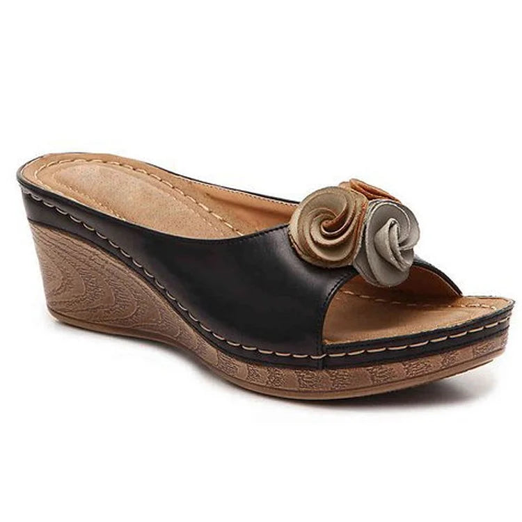 Lily™ - Sandalias ortopédicas con correa de flor