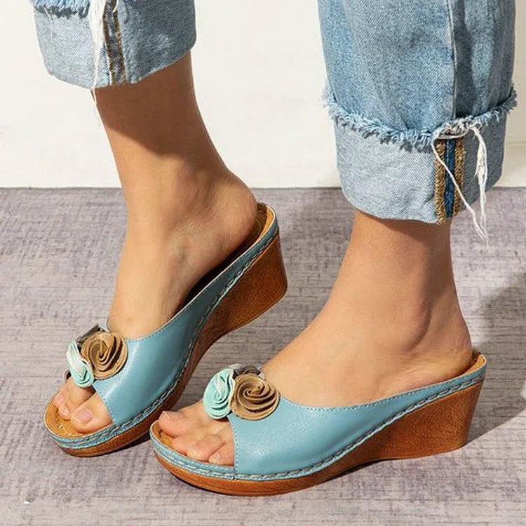 Lily™ - Sandalias ortopédicas con correa de flor