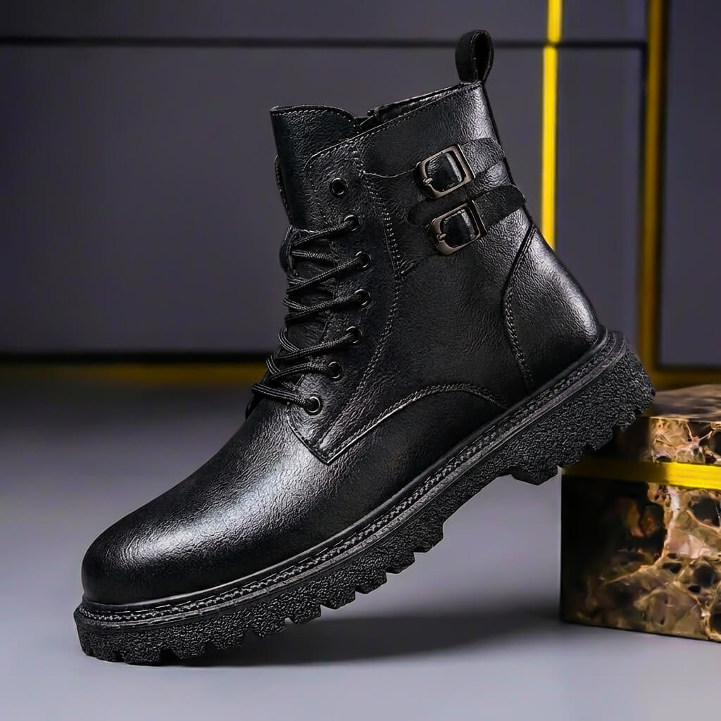Ménilmontant | Botas con cordones y hebillas