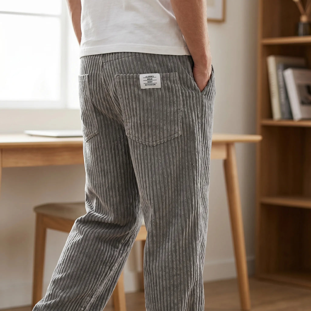 Cazel | Pantalón de pana para hombre con cintura elástica