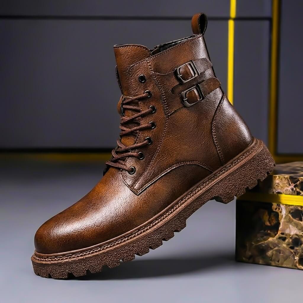 Ménilmontant | Botas con cordones y hebillas