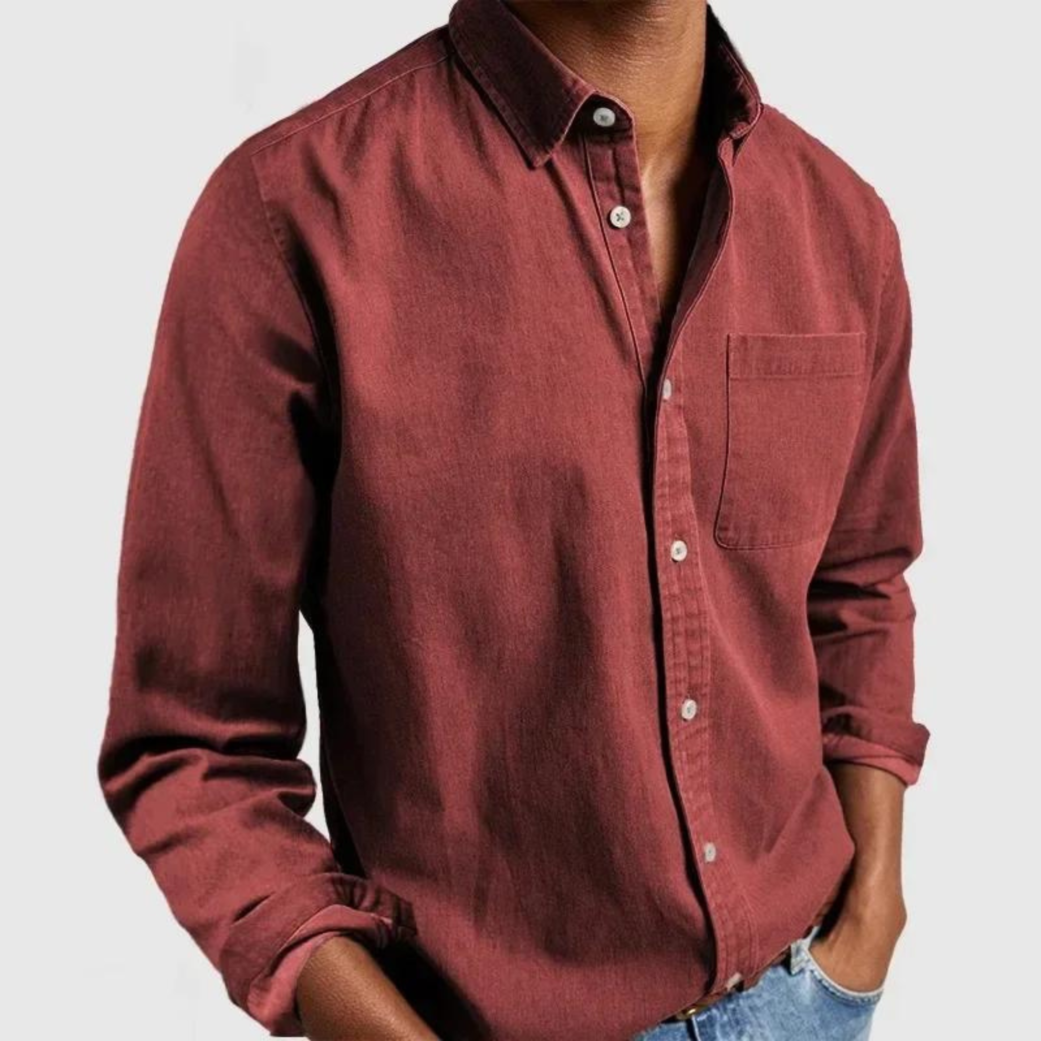 Jacob™ | Camisa Casual Premium de Manga Larga – Elegancia y Comodidad para el Día a Día