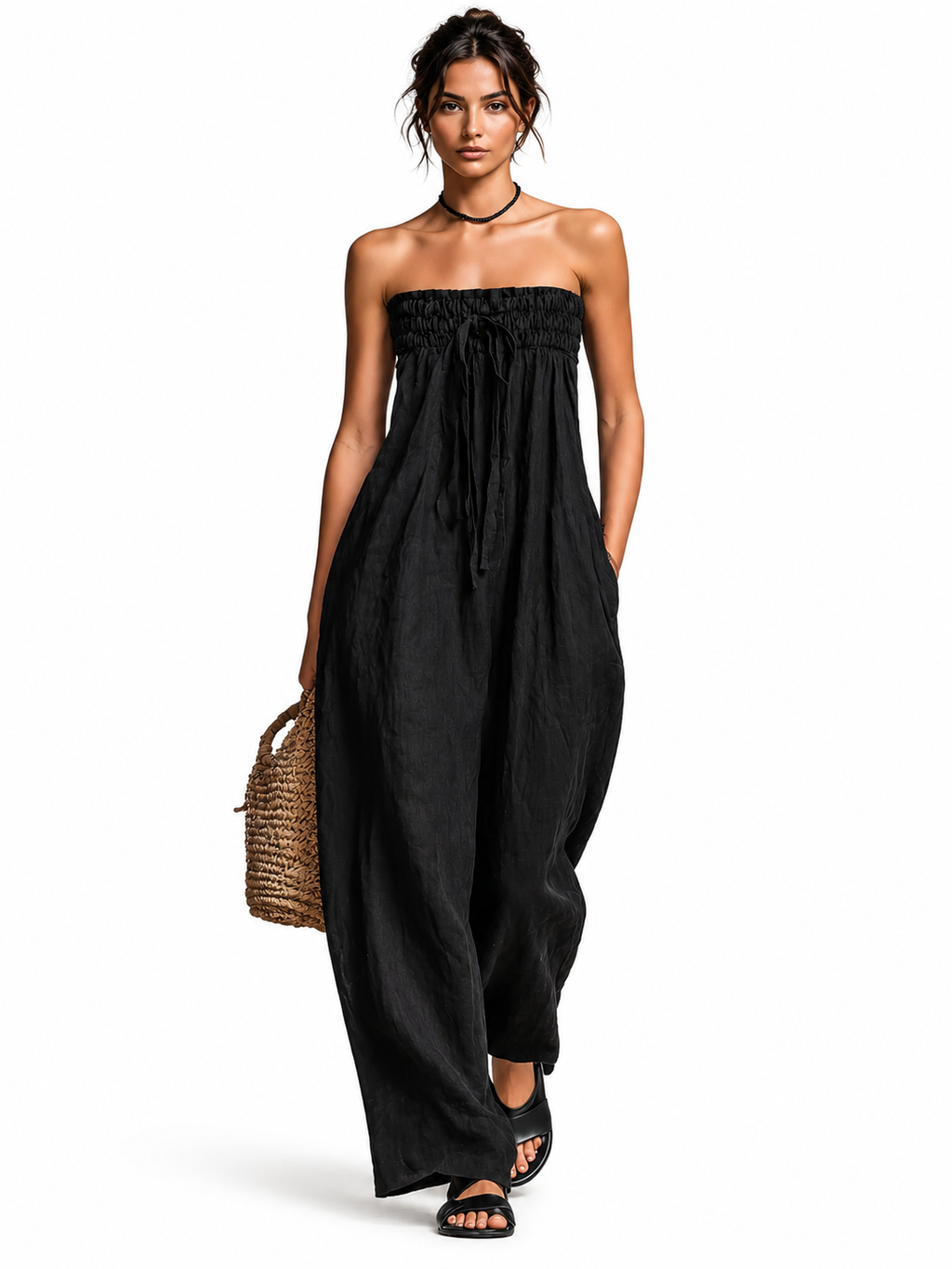 Nina | Mono elegante sin tirantes