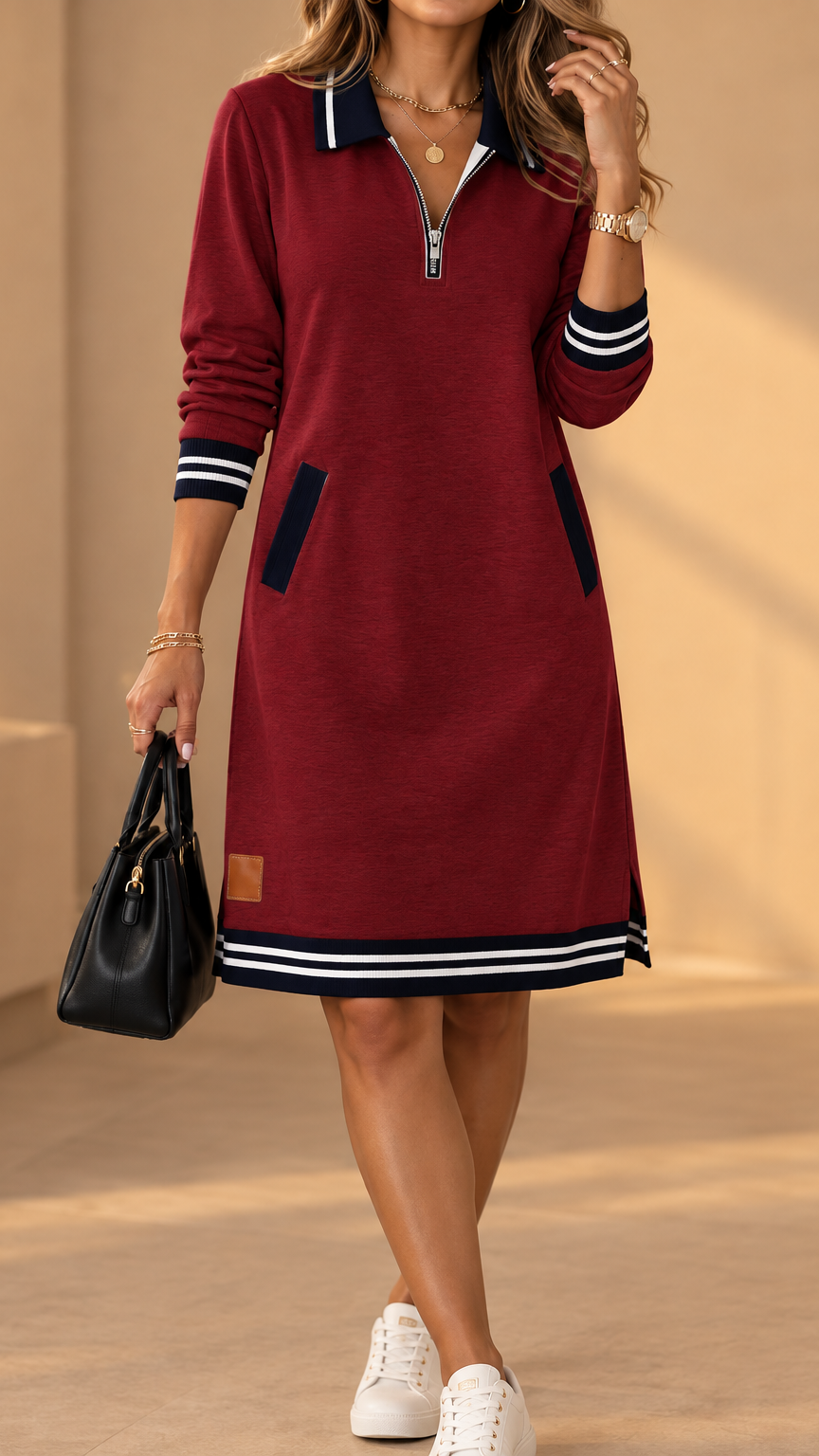 Keani - Elegante vestido estilo polo