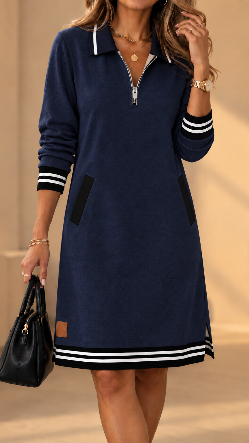 Keani - Elegante vestido estilo polo