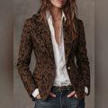 Estelle | Blazer jacquard de cachemira entallado