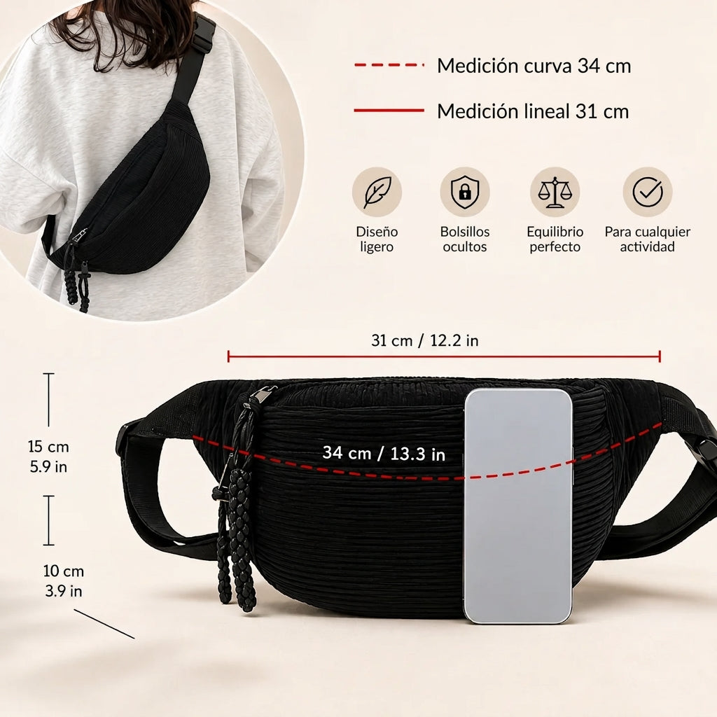 Petra | Bolso de hombro de pana