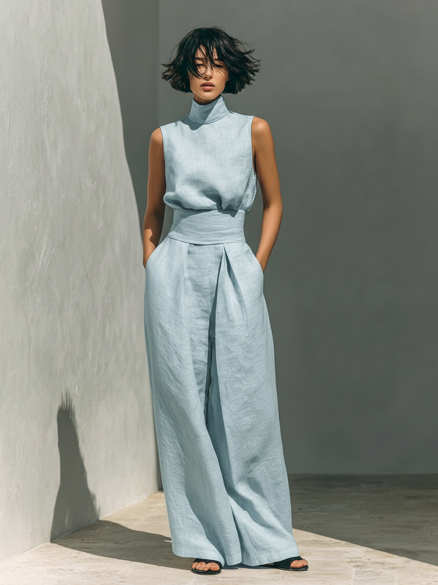 Chloé | Conjunto de algodón y lino