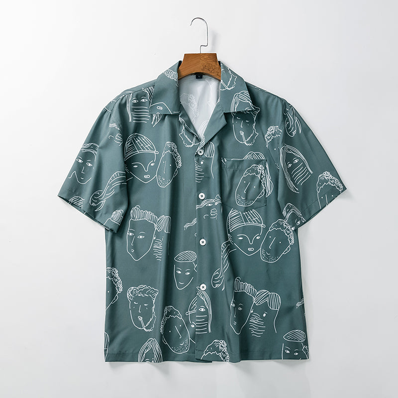 LAURENT MONACO | CAMISA CUBANA DE VERANO PARA HOMBRES