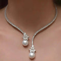 Valentina - Collar Elegante con Perlas de Plata de Ley