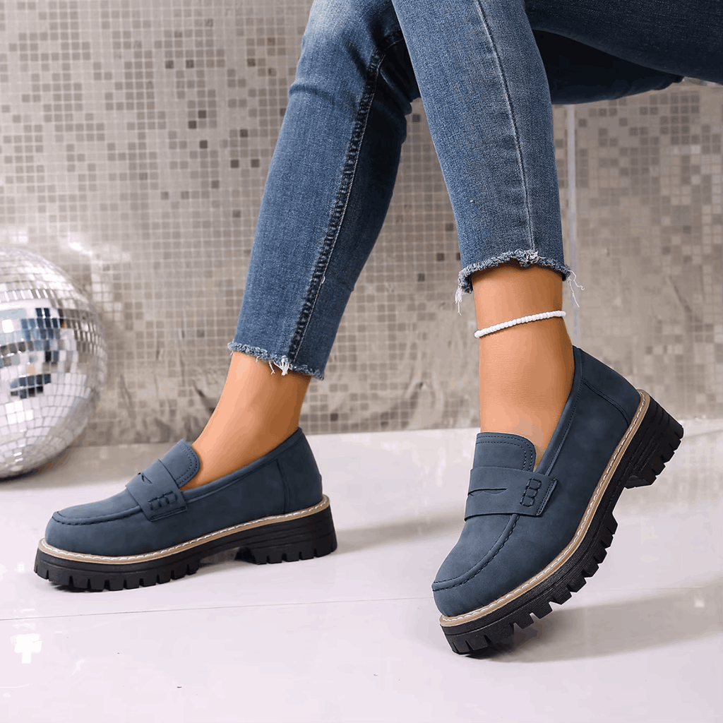 Elsa | Mocasines con Plataforma de Estilo College