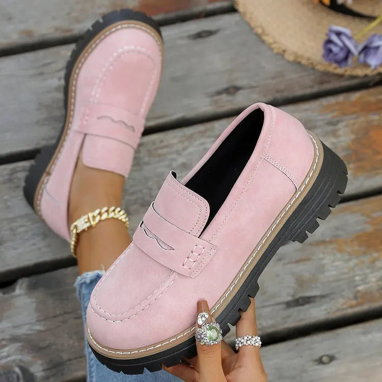 Elsa | Mocasines con Plataforma de Estilo College