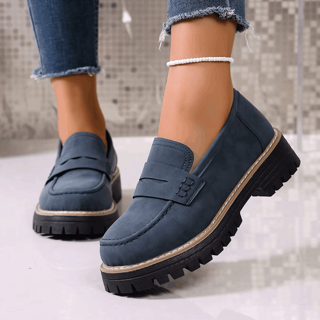 Elsa | Mocasines con Plataforma de Estilo College