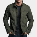 Chaqueta de algodón vintage con cremallera