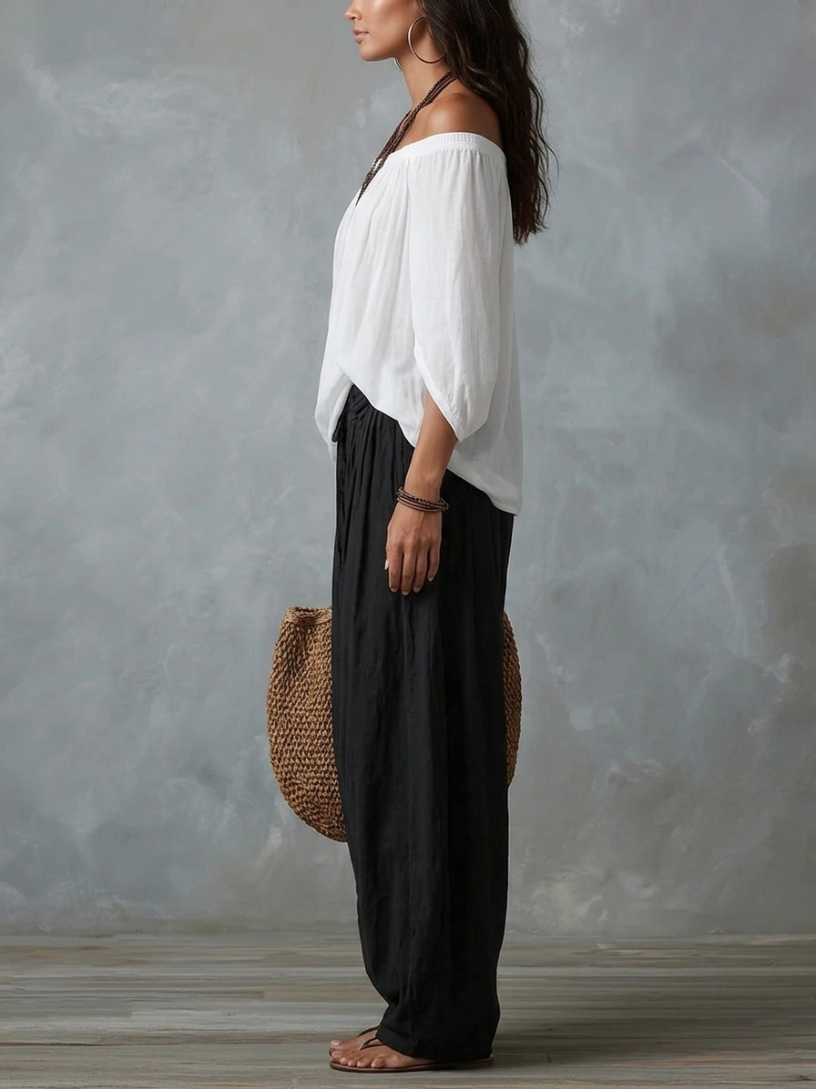 Tiziana | Conjunto boho con pantalón globo