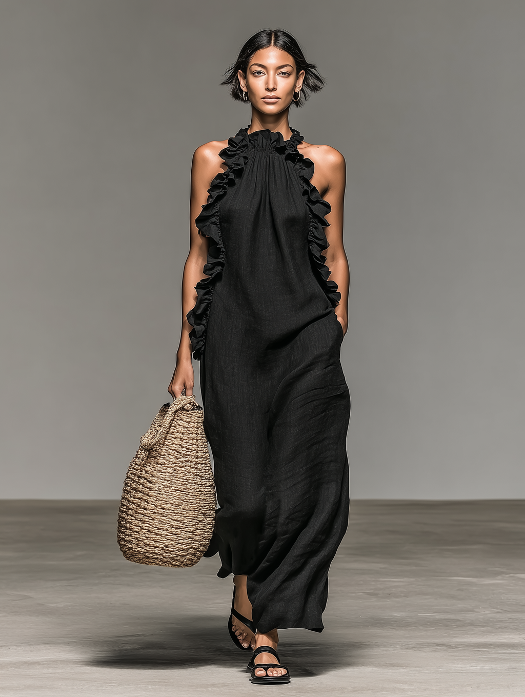 Lua | Vestido largo con bolsillos