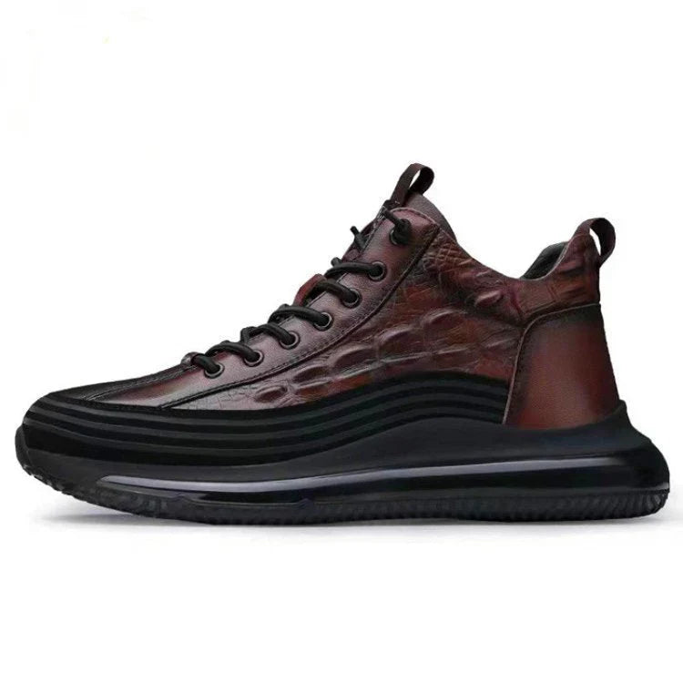 Zapatos casuales para hombre de cuero de vaca con cojín de aire