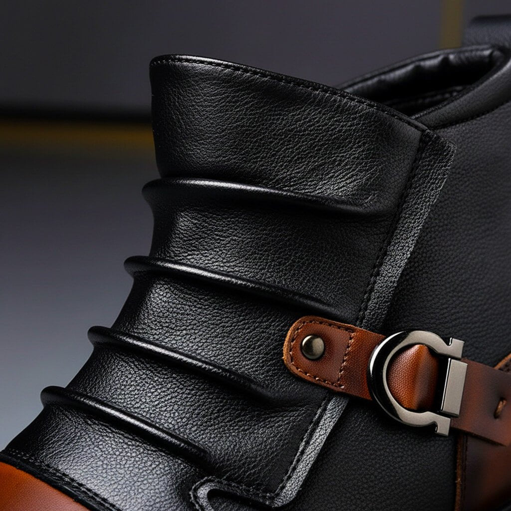Montmartre | Botas bicolor con hebilla