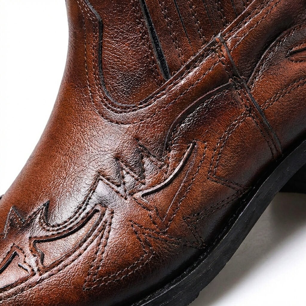 Odéon | Botines western con sobrepespuntes