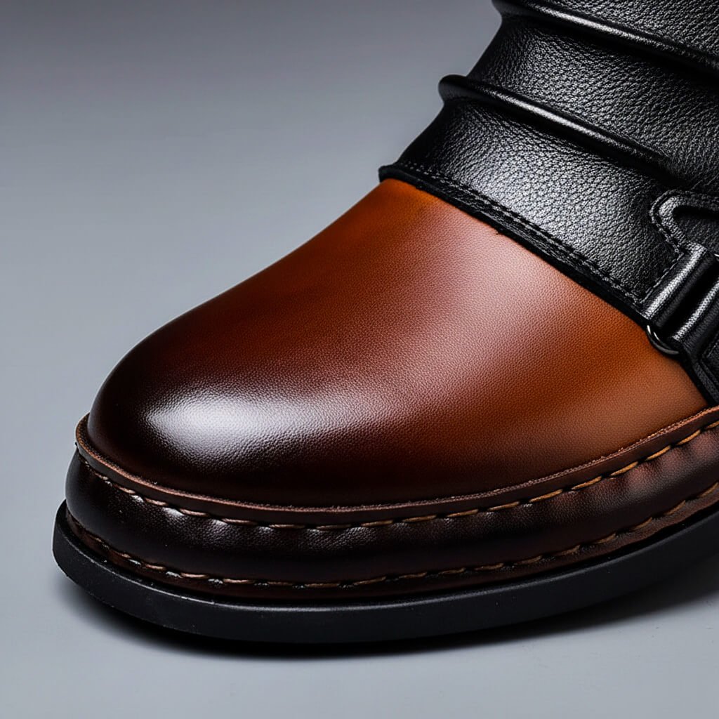 Montmartre | Botas bicolor con hebilla