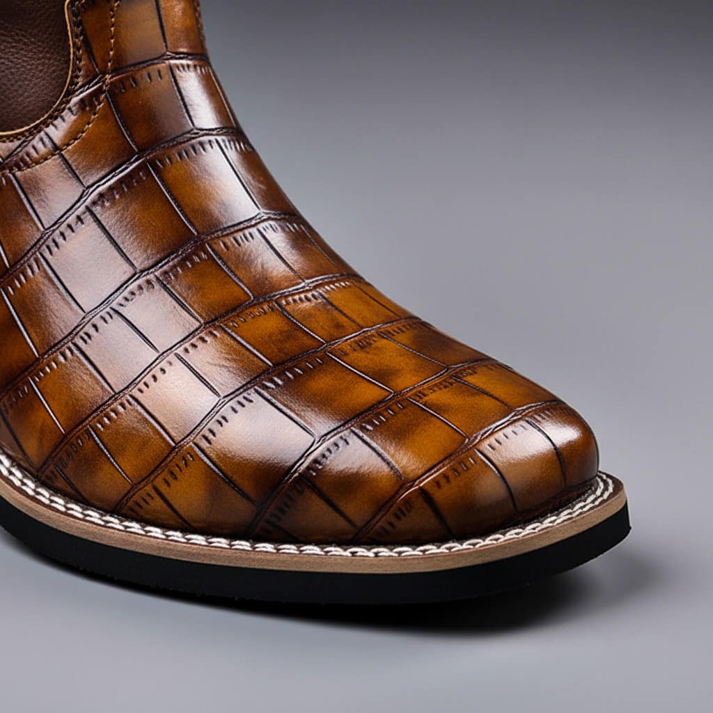 Rivoli | Botas western efecto cocodrilo