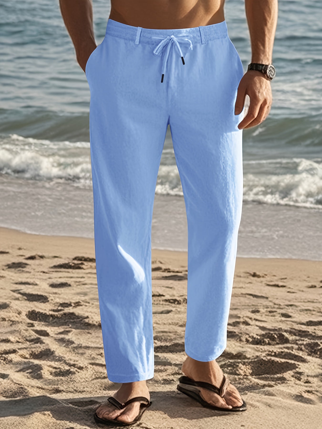 LAURENT MONACO | PANTALÓN DE LINO PARA HOMBRES