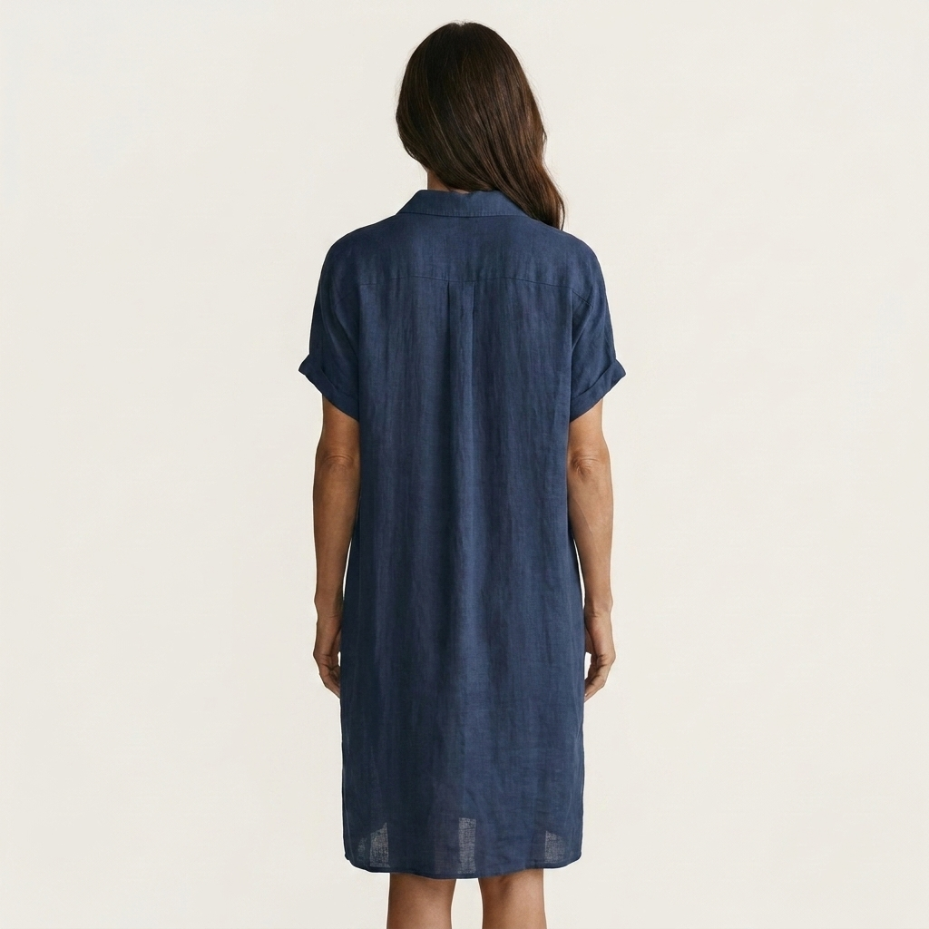 Nidalie | Vestido camisero midi con puños vueltos