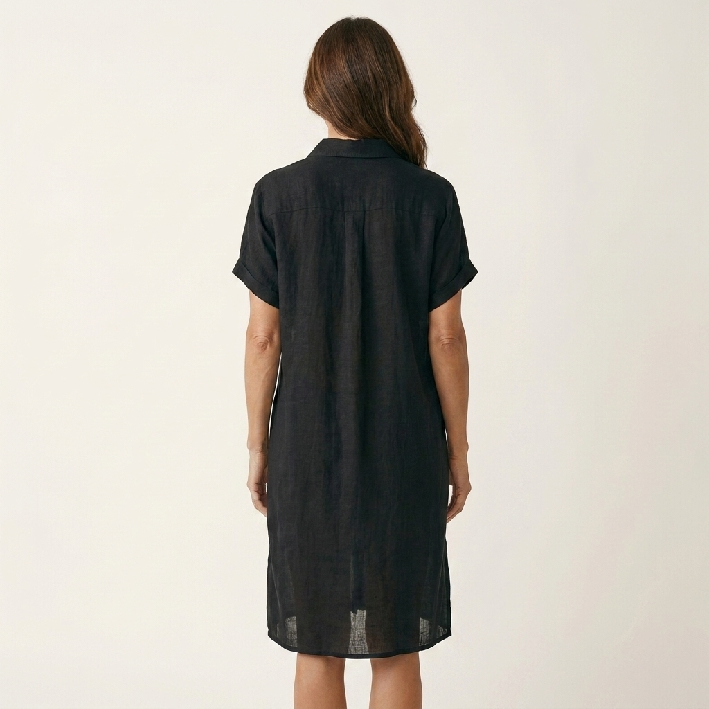 Nidalie | Vestido camisero midi con puños vueltos