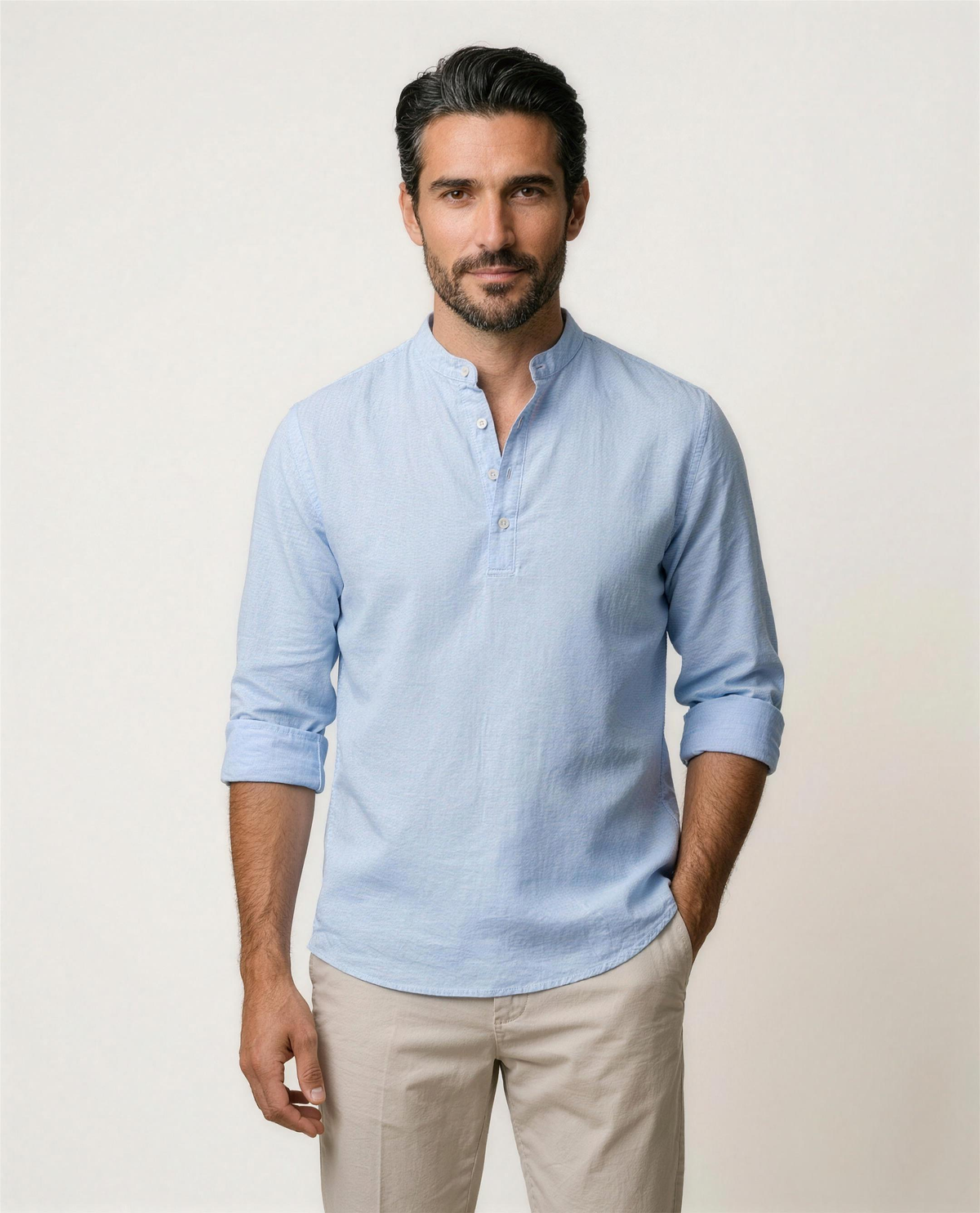 Laurent Monaco camisa cuello mandarin Mita Barcelona