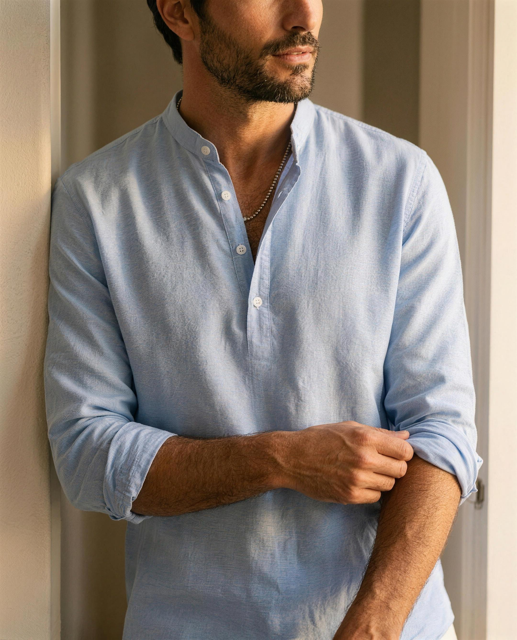 Laurent Monaco camisa cuello mandarin Mita Barcelona