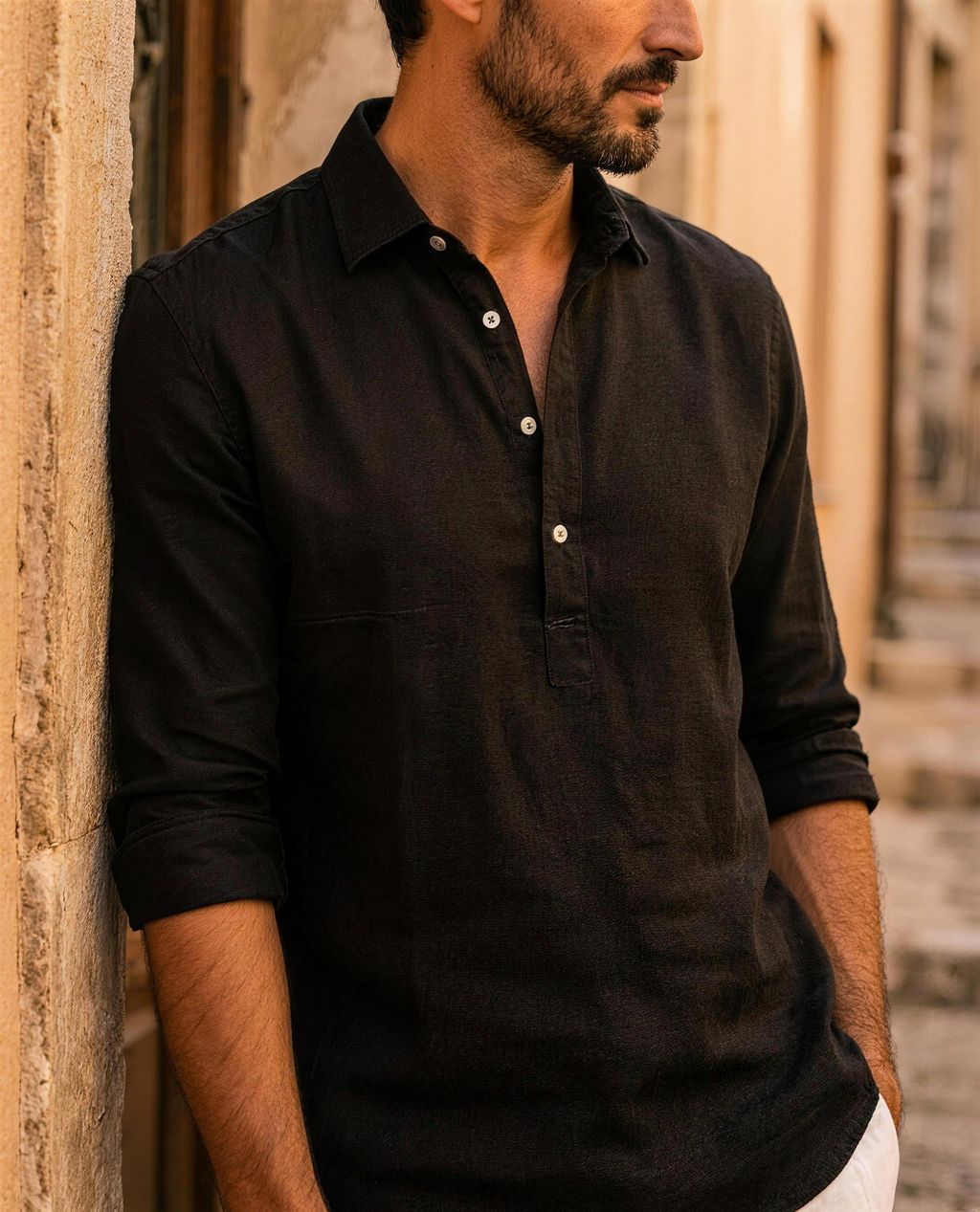 Delacroix camisa de lino Mita Barcelona