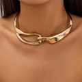 Rosario - Collar Dorado de Textura Atrevida