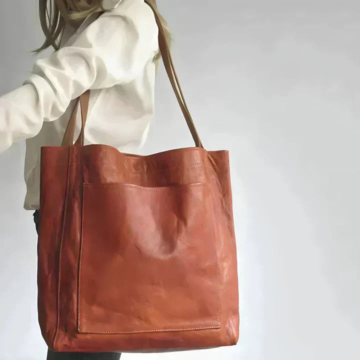 Pamela | Bolso tote de cuero clásico